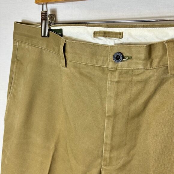 Orvis Deep Tan Ultimate Khaki Plain Front Pants Size 35 X 30 - Picture 5 of 12